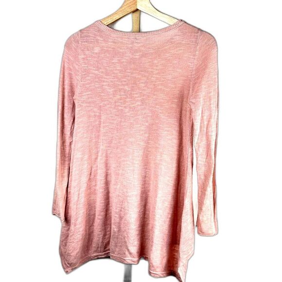 Eileen Fisher 3/4 Sleeve Lightweight Linen/Cotton Sweater Sz PP (2-4 Petite) EUC - Picture 3 of 9